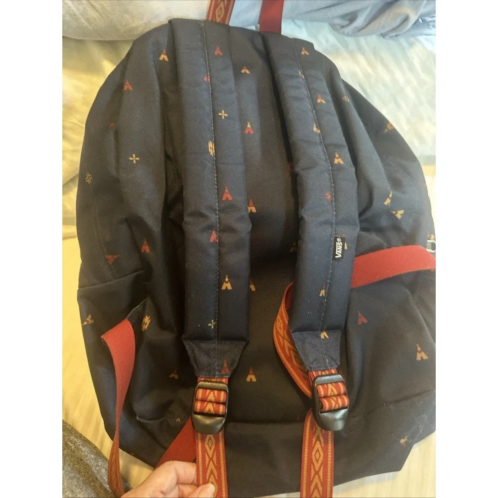 Vans Old Skool II Backpack in a True Native pattern Teepee Dark Blue EUC